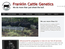 Tablet Screenshot of franklincattlegenetics.com